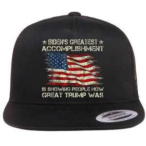 Funny Anti Biden BidenS Greatest Accomplishment Is Showing Flat Bill Trucker Hat