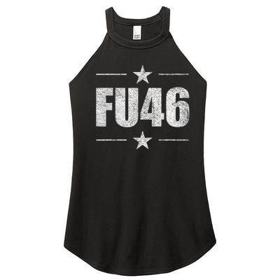 FU46 Anti Biden Pro Trump Funny Women’s Perfect Tri Rocker Tank