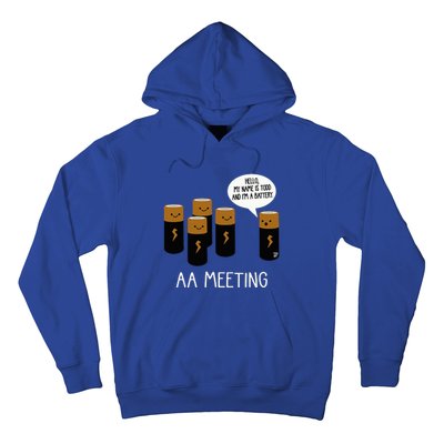 Funny Aa Battery Meeting Hoodie