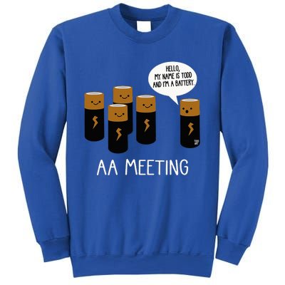 Funny Aa Battery Meeting Sweatshirt