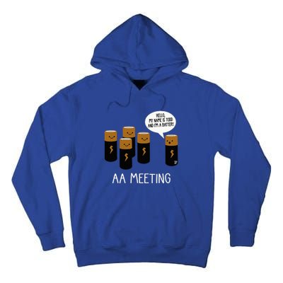 Funny Aa Battery Meeting Tall Hoodie