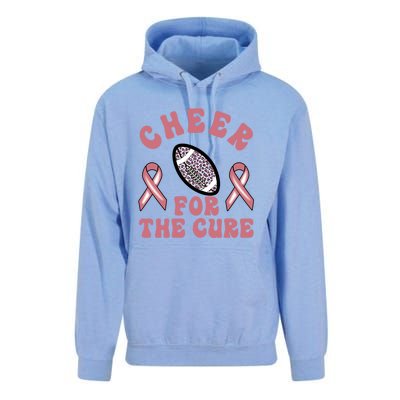 Football And Breast Cancer Cheer For The Cure Gift Unisex Surf Hoodie