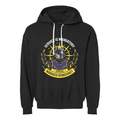 Funny Alien Bugs Are Enlist Today Garment-Dyed Fleece Hoodie