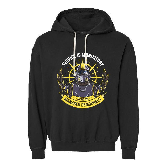 Funny Alien Bugs Are Enlist Today Garment-Dyed Fleece Hoodie