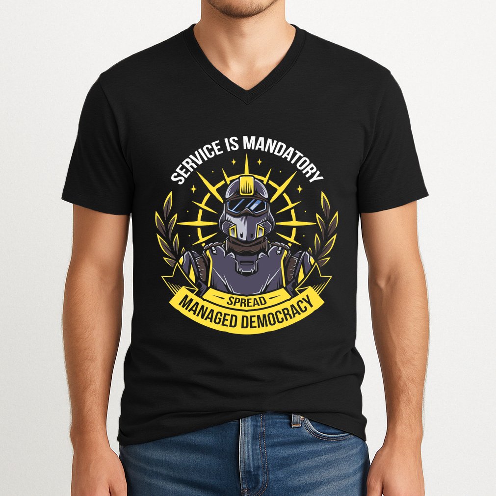 Funny Alien Bugs Are Enlist Today V-Neck T-Shirt