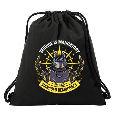 Funny Alien Bugs Are Enlist Today Drawstring Bag