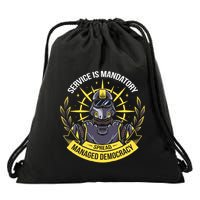 Funny Alien Bugs Are Enlist Today Drawstring Bag