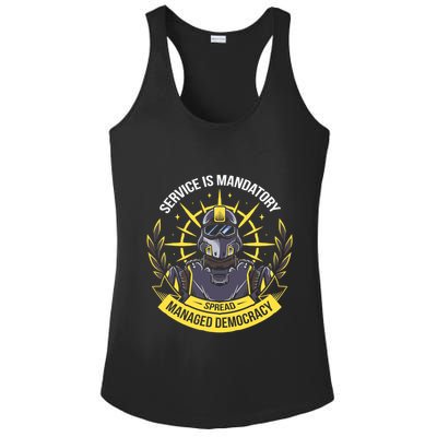Funny Alien Bugs Are Enlist Today Ladies PosiCharge Competitor Racerback Tank