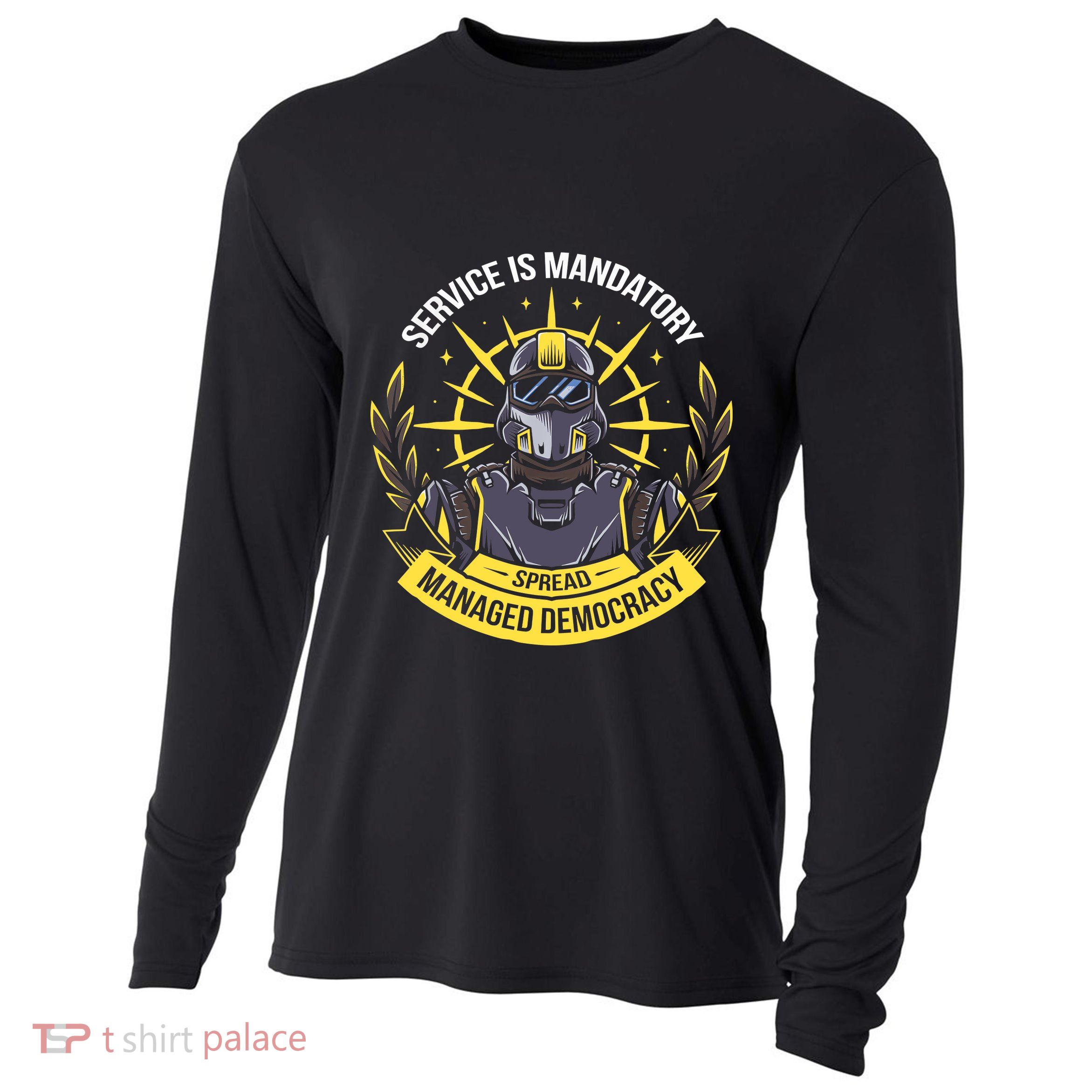 Funny Alien Bugs Are Enlist Today Cooling Performance Long Sleeve Crew