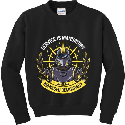 Funny Alien Bugs Are Enlist Today Kids Sweatshirt