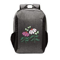 Flower And Butterfly Cone Flower And Butterflies Vector Backpack