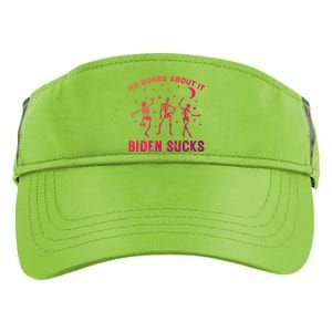 Funny Anti Biden Halloween Biden Sucks Dancing Skeletons Meaningful Gift Adult Drive Performance Visor