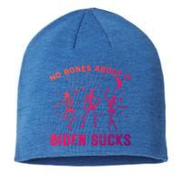 Funny Anti Biden Halloween Biden Sucks Dancing Skeletons Meaningful Gift Sustainable Beanie