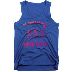 Funny Anti Biden Halloween Biden Sucks Dancing Skeletons Meaningful Gift Tank Top