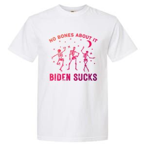 Funny Anti Biden Halloween Biden Sucks Dancing Skeletons Meaningful Gift Garment-Dyed Heavyweight T-Shirt