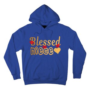 Funny Aunties Blessed Niece Heart Gift Hoodie