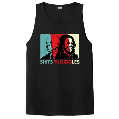 Funny Anti Biden Harris Shits 'N Giggles Political Gift PosiCharge Competitor Tank