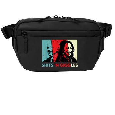 Funny Anti Biden Harris Shits 'N Giggles Political Gift Crossbody Pack