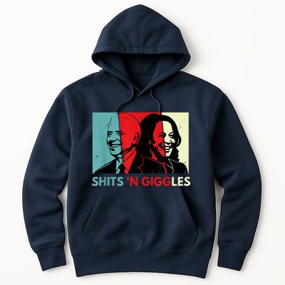 Funny Anti Biden Harris Shits 'N Giggles Political Gift Hoodie