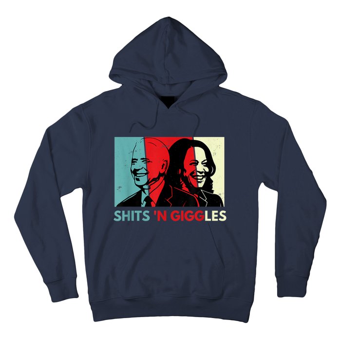 Funny Anti Biden Harris Shits 'N Giggles Political Gift Hoodie