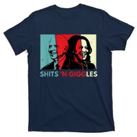 Funny Anti Biden Harris Shits 'N Giggles Political Gift T-Shirt