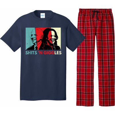 Funny Anti Biden Harris Shits 'N Giggles Political Gift Pajama Set