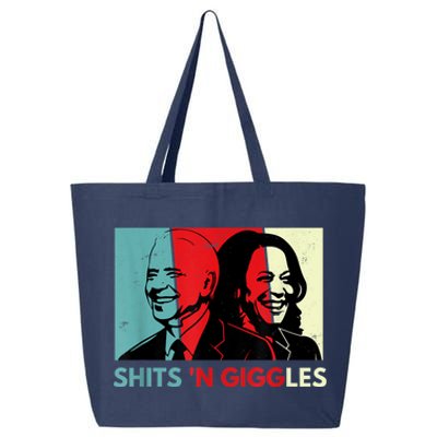 Funny Anti Biden Harris Shits 'N Giggles Political Gift 25L Jumbo Tote