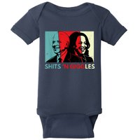 Funny Anti Biden Harris Shits 'N Giggles Political Gift Baby Bodysuit