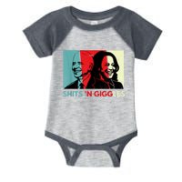 Funny Anti Biden Harris Shits 'N Giggles Political Gift Infant Baby Jersey Bodysuit