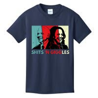 Funny Anti Biden Harris Shits 'N Giggles Political Gift Kids T-Shirt