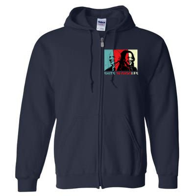 Funny Anti Biden Harris Shits 'N Giggles Political Gift Full Zip Hoodie