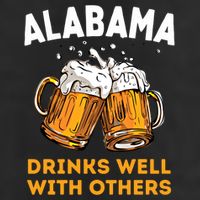 Funny Alabama Beer Ing S Well With Others Gift Adult Drive Performance Visor