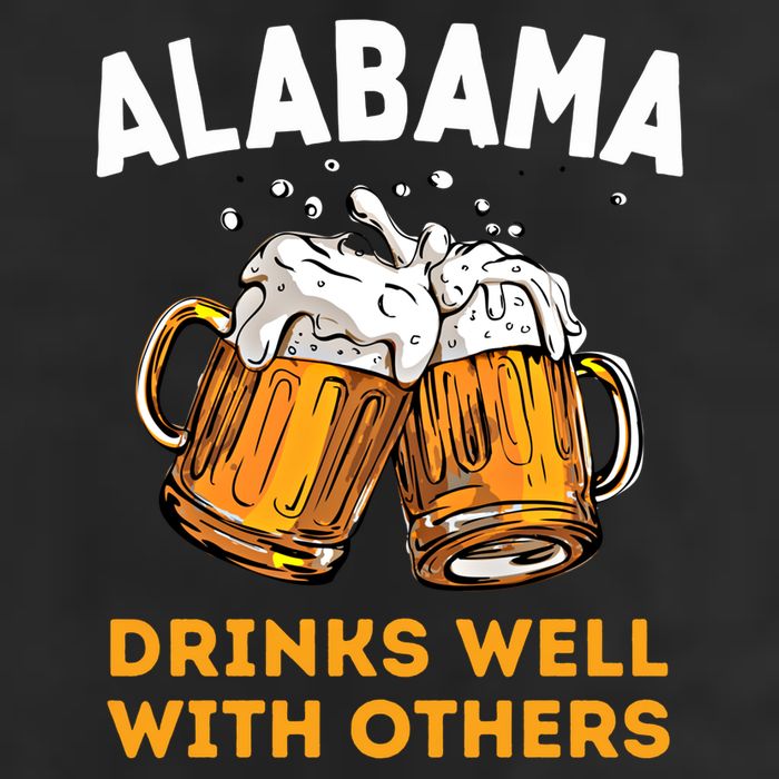 Funny Alabama Beer Ing S Well With Others Gift Adult Drive Performance Visor