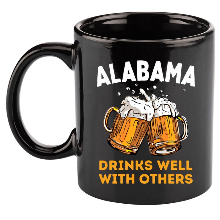 Funny Alabama Beer Ing S Well With Others Gift 11oz C Handle Ceramic Mug