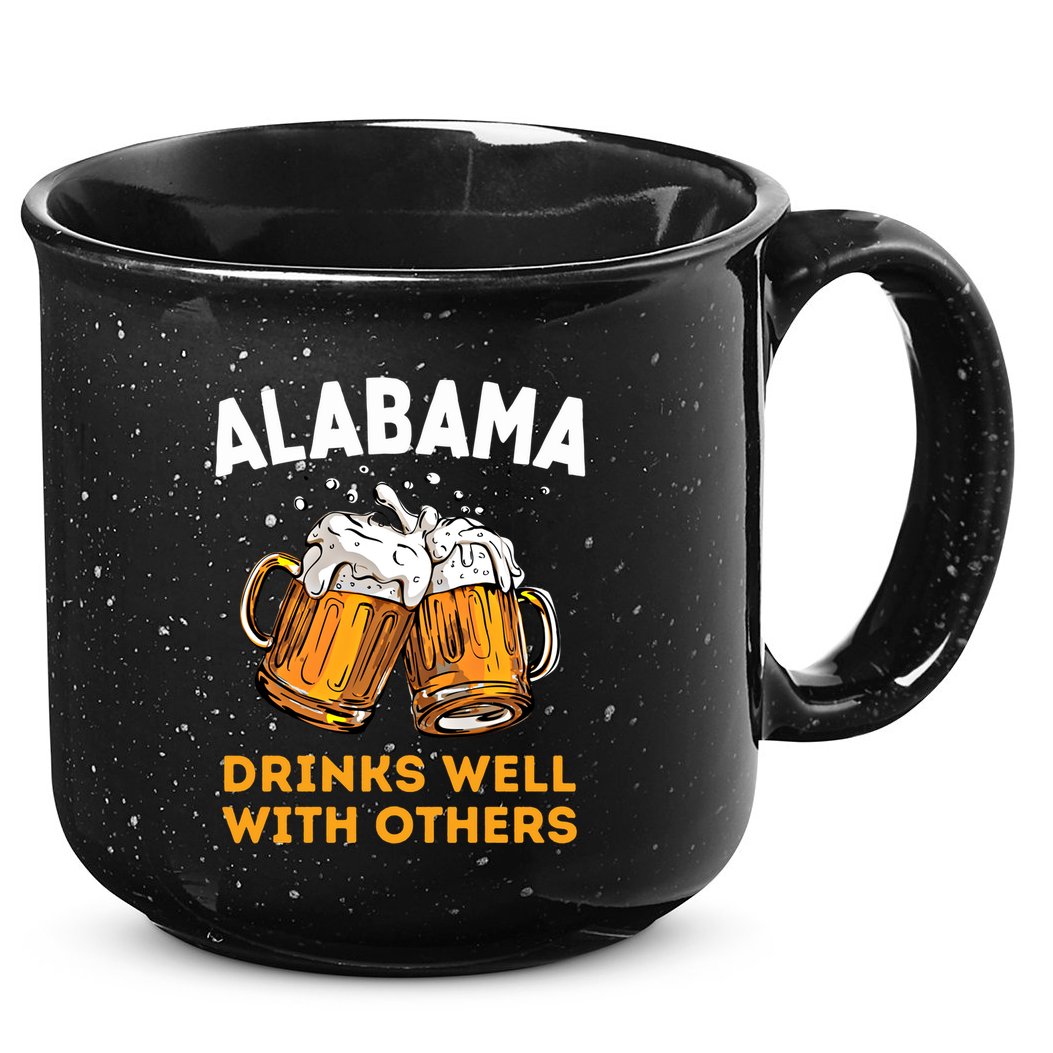 Funny Alabama Beer Ing S Well With Others Gift 15oz Campfire Ceramic Mug