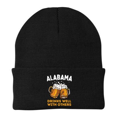 Funny Alabama Beer Ing S Well With Others Gift Beanie