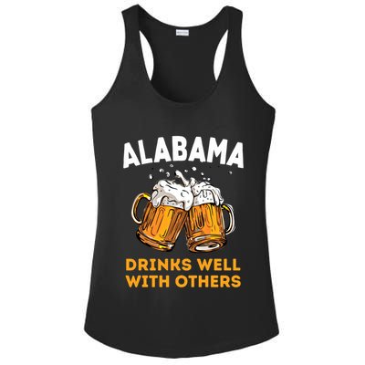 Funny Alabama Beer Ing S Well With Others Gift Ladies PosiCharge Competitor Racerback Tank
