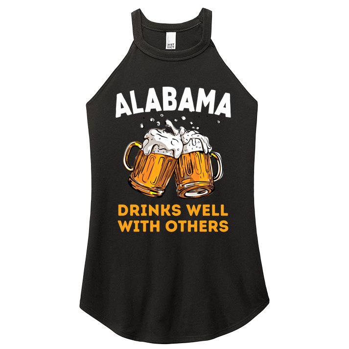 Funny Alabama Beer Ing S Well With Others Gift Women's Perfect Tri Rocker Tank