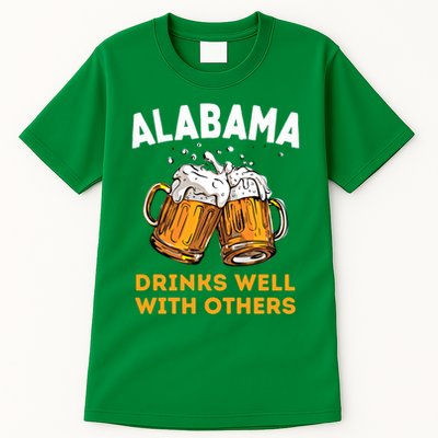 Funny Alabama Beer Ing S Well With Others Gift Tall T-Shirt