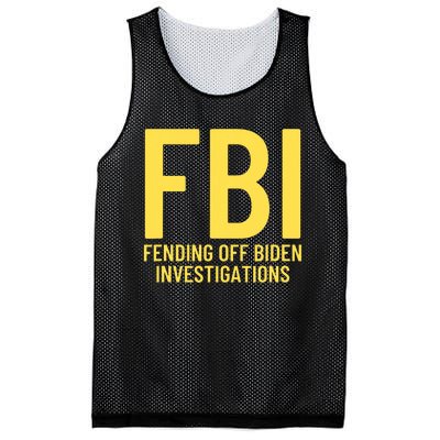 Funny Anti Biden Fbi Fending Off Biden Investigations Mesh Reversible Basketball Jersey Tank