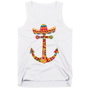 Funny Anchor Boating Sailing Cinco De Mayo Tank Top