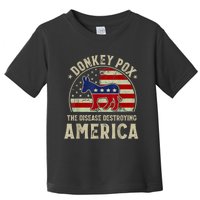 Funny Anti Biden Donkey Pox The Disease Destroying America Toddler T-Shirt