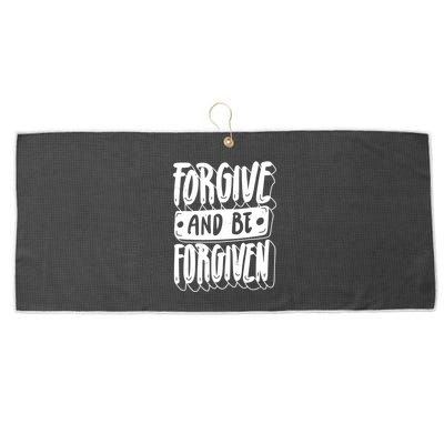 Forgive And Be Forgiven Large Microfiber Waffle Golf Towel