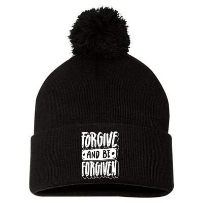 Forgive And Be Forgiven Pom Pom 12in Knit Beanie