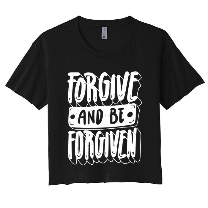 Forgive And Be Forgiven Women's Crop Top Tee