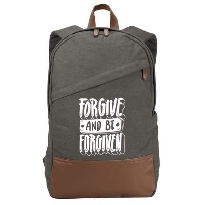 Forgive And Be Forgiven Cotton Canvas Backpack