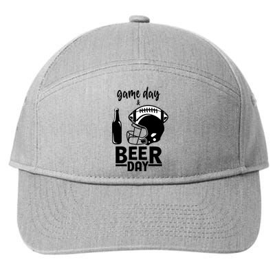 Football And Beer Day Gift 7-Panel Snapback Hat