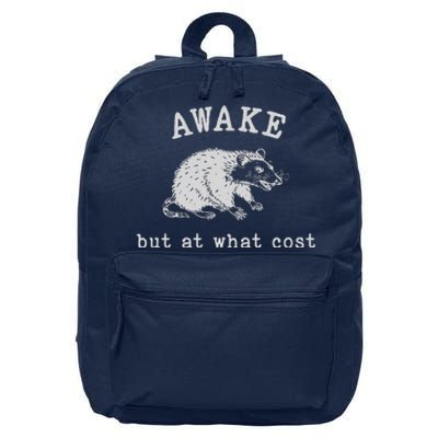 Funny A.Wake But At What Cost Funny Sarcastic Sayings 16 in Basic Backpack