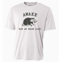 Funny A.Wake But At What Cost Funny Sarcastic Sayings Cooling Performance Crew T-Shirt