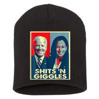 Funny Anti Biden Harris Shits 'N Giggles Political Short Acrylic Beanie